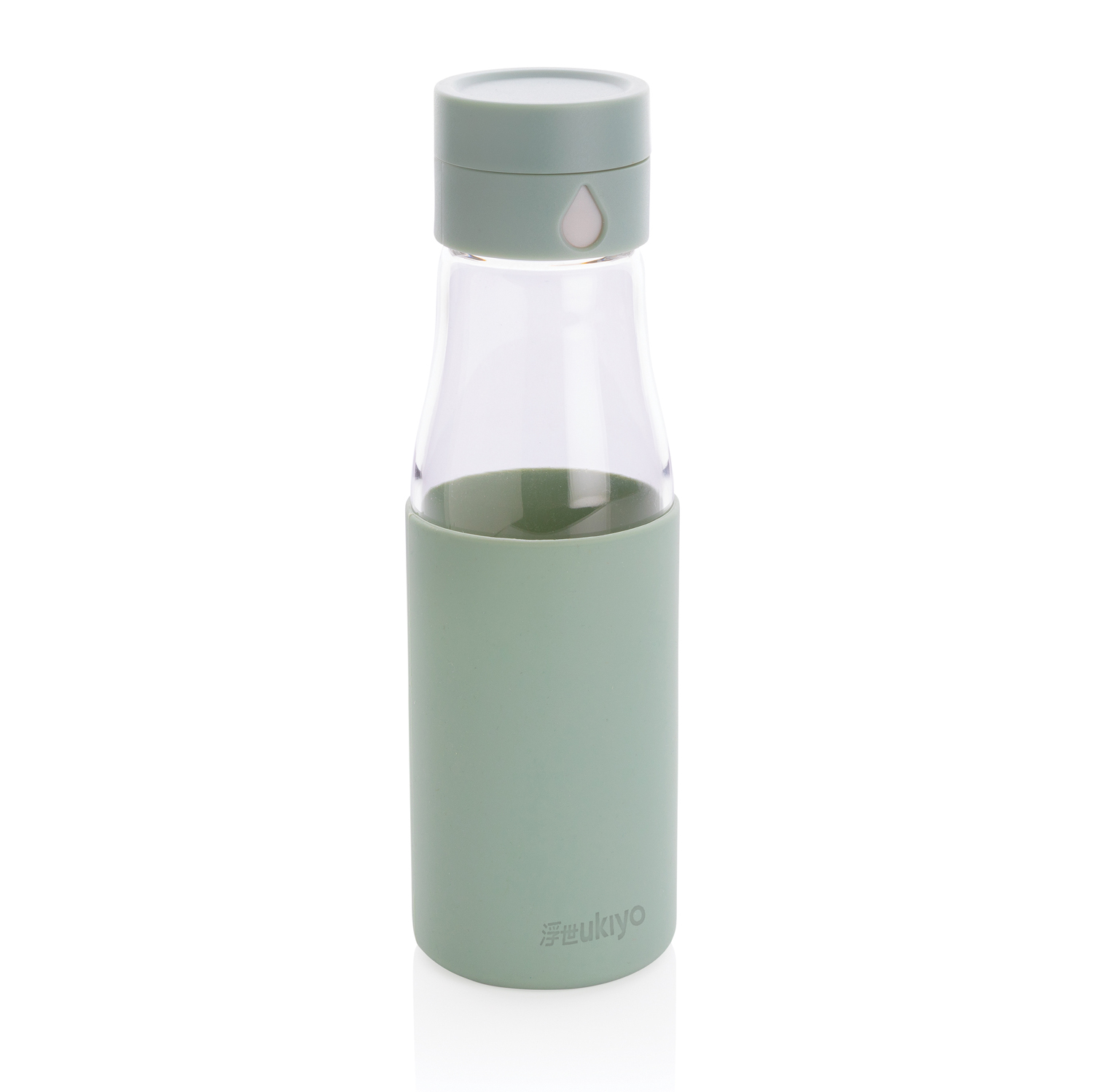Бутылка стеклянная LAWAS в чехле из натуральной пробки, 500 мл, прозрачный/бежевый
